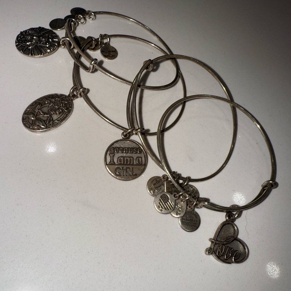 Alex & Ani Silver Bangles